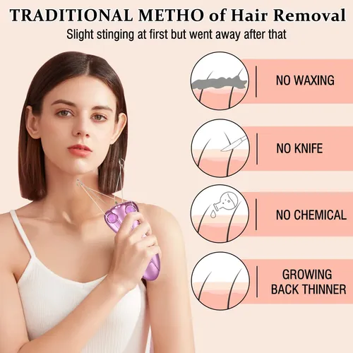 Depiladora Facial Ec Vision Para Mujer, Depiladora Rosa Rosa