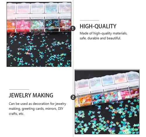 Manicura Con Diseño De Estrellas De Cuatro Puntas Con Hojas