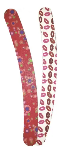 Lima Uñas Banana Curva Estampada Manicura X 1 U