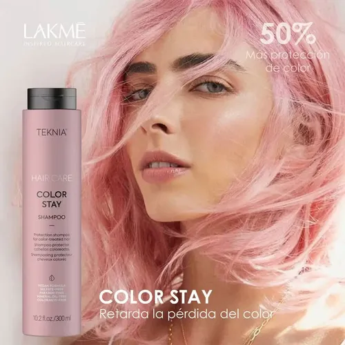Shampoo Lakme Teknia Color Stay Para Cabellos Teñidos 300ml