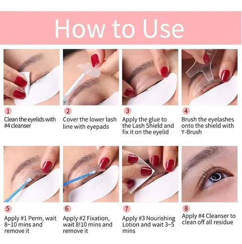 1. Kit Mejorado De Estiramiento De Pestañas Y Tinte Para