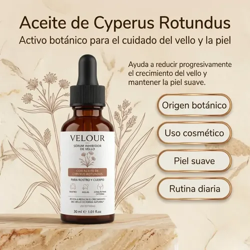 Serum Reductor De Vello Velour Piel Suave Sin Dolor 30ml 1u.