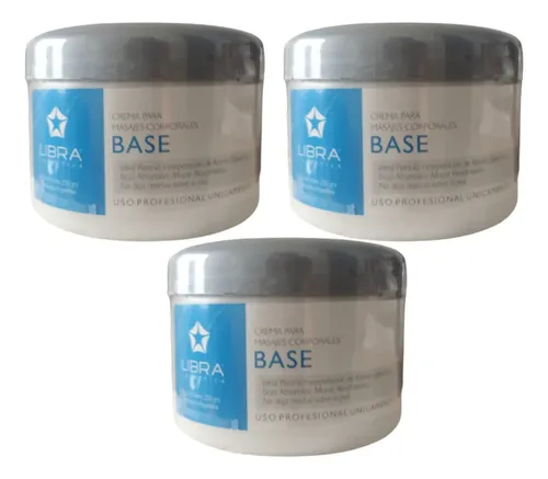 3 Crema Base Para Masajes 250gr. – Libra Cosmetica Fragancia Suave