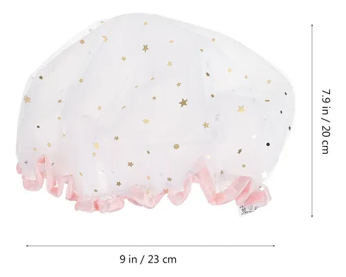 Gorros De Baño De Satén De Satén Impermeables Para Baño, 2 U