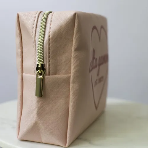 Bolsa De Maquillaje Sorority Shop Delta Delta Delta Pu Leath