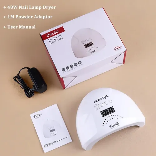 Secador De Uñas Uv Led 48w Jinfei Con 30 Perlas Y