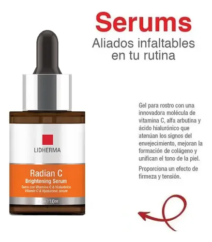 Radian C Serum + Protector Solar Fps 50 Color Lidherma