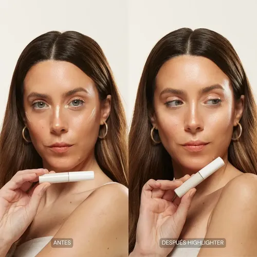 Holista Iluminador Líquido 8 Ml Tono del maquillaje Gold – con Acido Hialurónico, Vitamina E y Aminoácidos