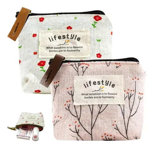 2 Bolsas De Maquillaje Pequeñas, Bolsa Organizadora En Forma