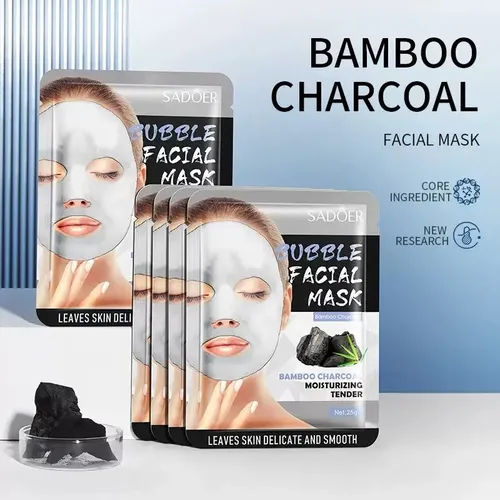 Mascarilla Facial X6 Bubble Carbon Activado Purifica Sadoer