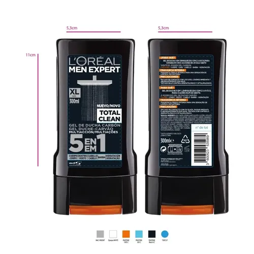Gel De Ducha Total Clean Para Hombres Loreal Men Expert