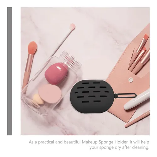 Soporte Para Esponjas De Maquillaje, Portátil, Silicona