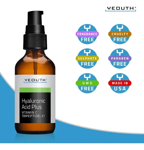 Sérum Yeouth De Ácido Hialurónico Para Rostro Con Vitamina C