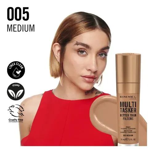 Base Maquillaje Rimmel Multi Tasker Better Than Filters 30ml