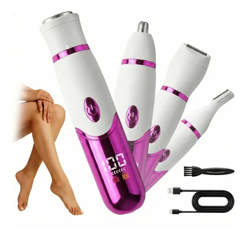 For For Depiladora Electrica Mujer 4 En 1 Bikini Cejas Sin