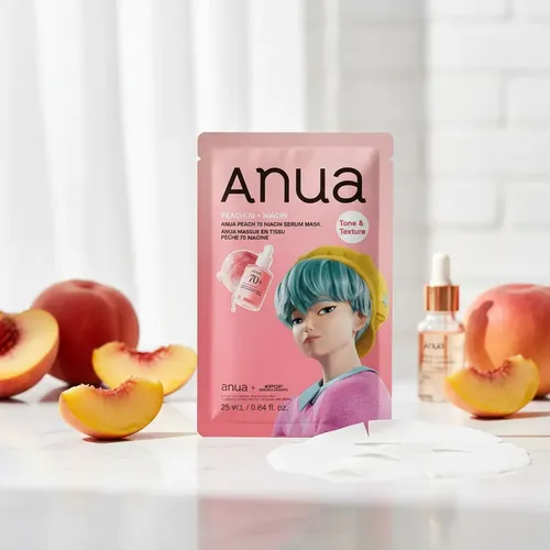 Mascarilla Facial Colágeno Anua Extracto Durazno Serum 25ml
