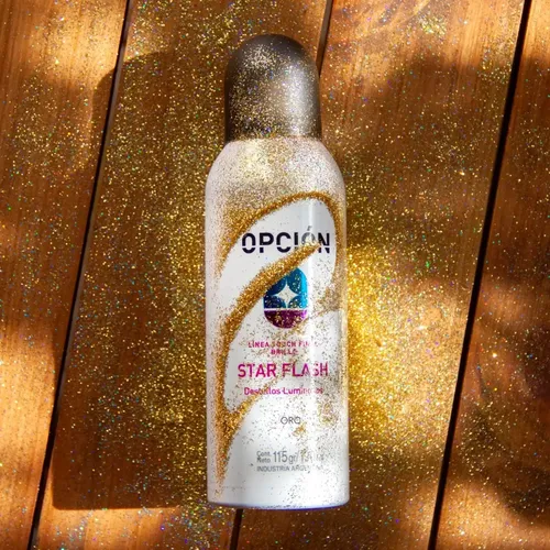 Spray Capilar Brillos Destellos Dorado Star Flash Oro Opcion