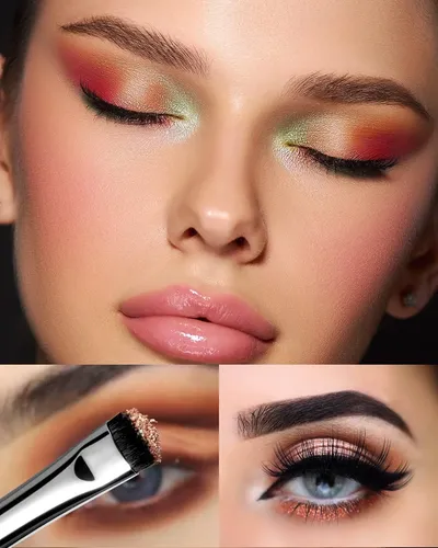 Set De Brochas De Maquillaje Eigshow Para Difuminar Sombras