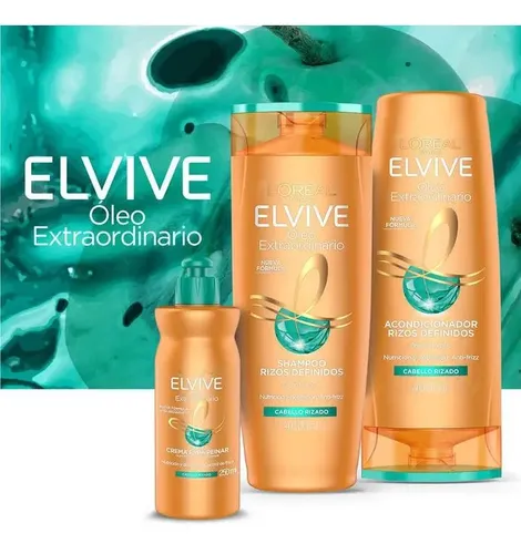 Shampoo Y Acondicionador Elvive Óleo Extraordinario Rizos