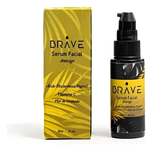 Serum Facial, Vit C, Ácido Hialurónico, Antiage, Brave