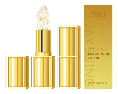 Jaysuing Lápiz Labial Que Cambia De Color Con Lámina
