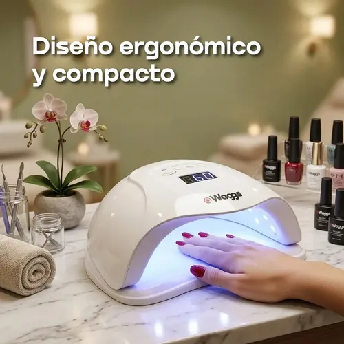 Cabina De Uñas Uv Lampara Led Waggs Profesional Manos/pies