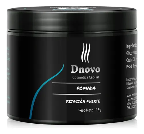 Dnovo Pomada Fijacion Fuerte 113 Gramos Estilo Suavecito