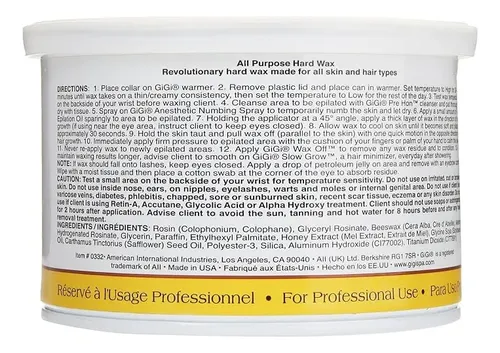Cera Dura Gigi All Purpose Depilacion Corporal Facial 14 Oz