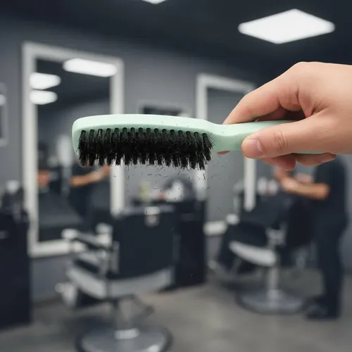 Cepillo De Peinado Para Cabello Y Barba Con Cerdas, Negro
