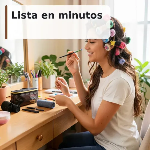 Set De Rulos Para Cabello Con Pinzas, Diy Ondulados