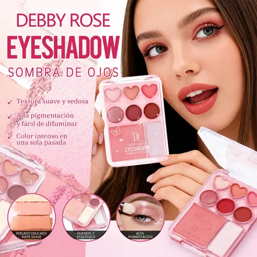 Debby Rose Eyeshadows Sombra De Ojos De 8 Colores 12g