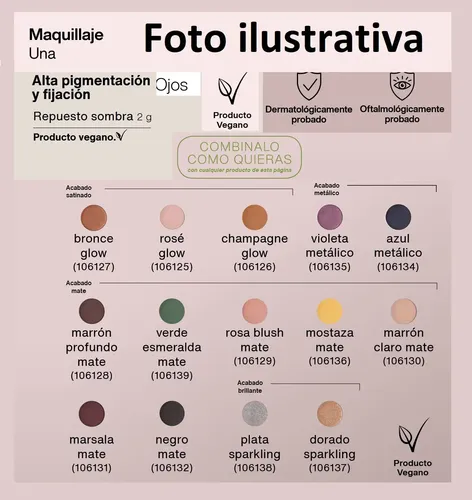 Repuesto Sombra 2g Studio Palette Una Natura