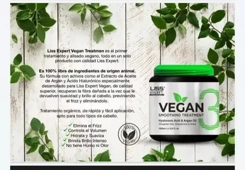 Tratamiento Capilar Reconstruccion Vegan Liss Expert 1000 mL