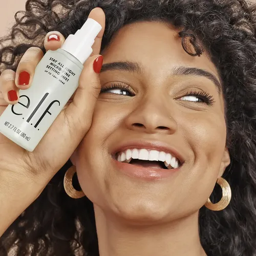 E.l.f Spray Fijador Maquillaje 80ml | Micro Fino E Hidratant Tono Del Primer Verde Claro
