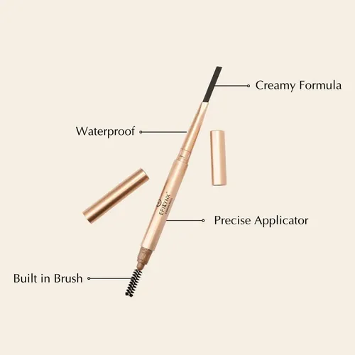 Definidor De Cejas Epilynx Con Lápiz Y Cepillo, Tono Negro