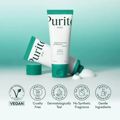 Purito Mighty Bamboo Panthenol Crema Fortalece La Barrera