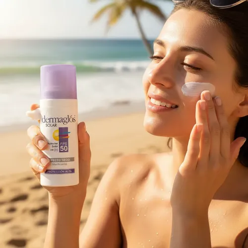 Protector Solar Facial Dermaglós Fps50 Matificante X50g
