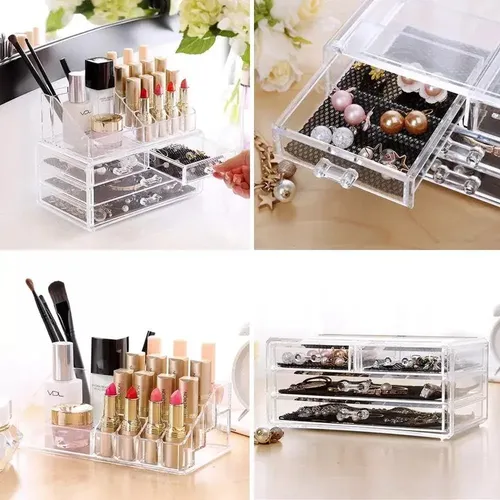 Organizador Maquillaje Acrilico Cajones Porta Cosméticos