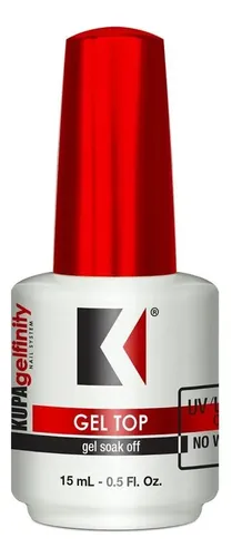 Top Coat Gel Gloss Sin Limpiar 0,5 Oz/15 Ml 4 Pack