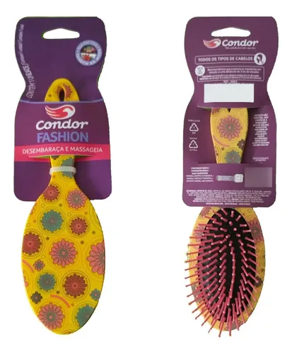 Cepillo Cabello Fashion Oval Todo Tipo De Pelo Condor