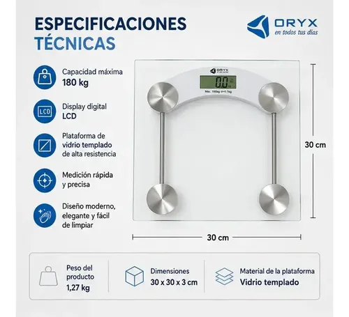 Balanza de Baño Oryx OR-2025R