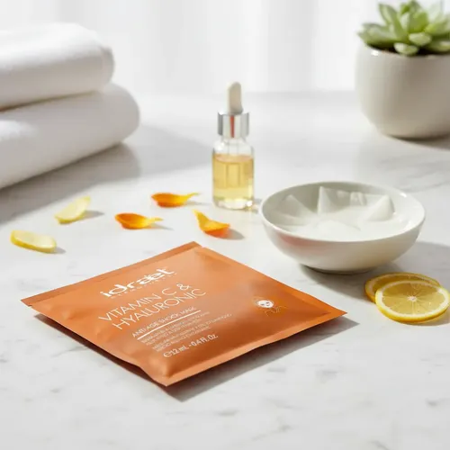 Mascarilla Facial Hialuronico Vitamina C Antiage Idraet