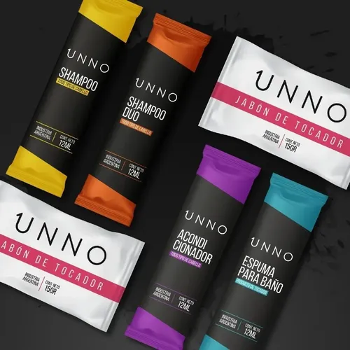 Shampoo Sachet Unno Sobre 12 Ml Caja 500 Un Hotel Hotelero