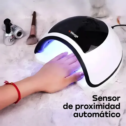 Cabina Uñas Waggs UV LED con Sensor Temporizador 96W Secado Rápido