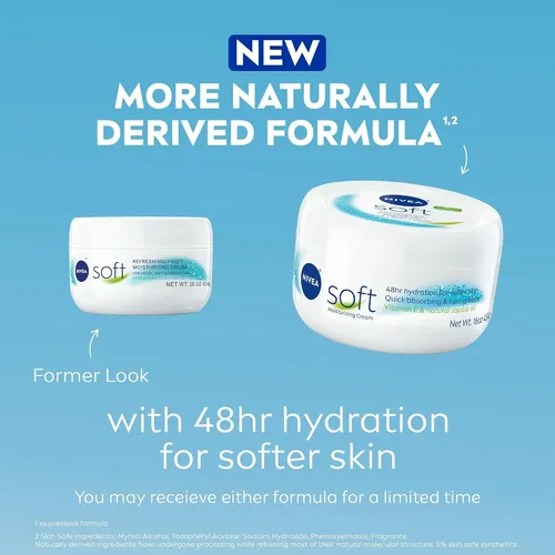 Crema Hidratante Nivea Soft, Rostro Cuerpo Manos 473ml