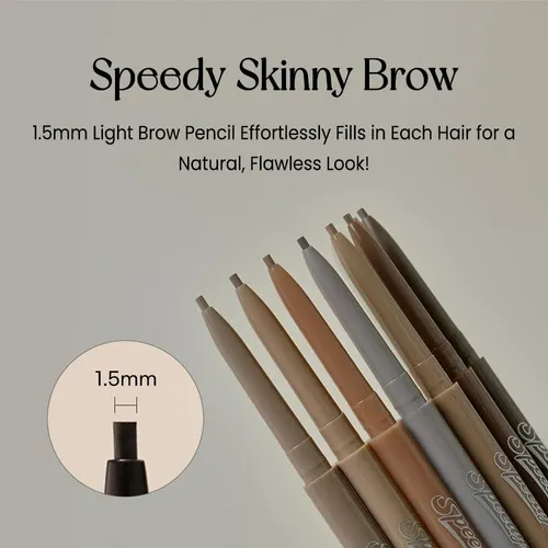 Lápiz Cejas 1.5mm Clio Speedy Skinny Brow 06 Cool Gray