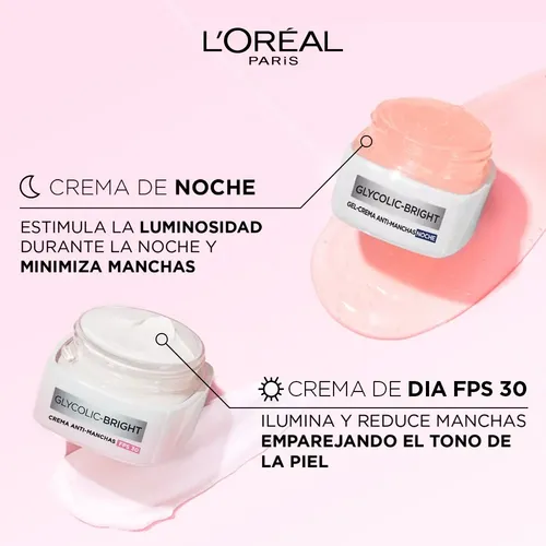 Gel Crema Noche Anti Manchas Glycolic Bright L’oréal Paris