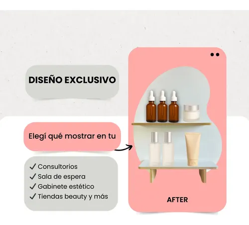 Organizador De Maquillaje Plana Design Nube Mini