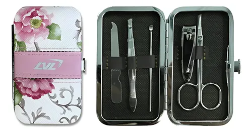 Set De Manicura Y Pedicura 5 Piezas De Acero Quirurgico M5p2