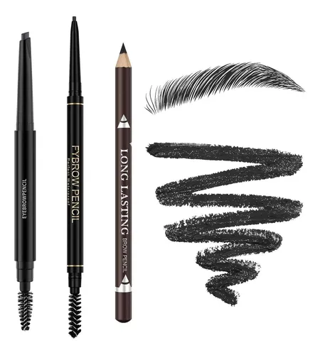 Lápiz 3 En 1 Para Cejas Lavone Negro